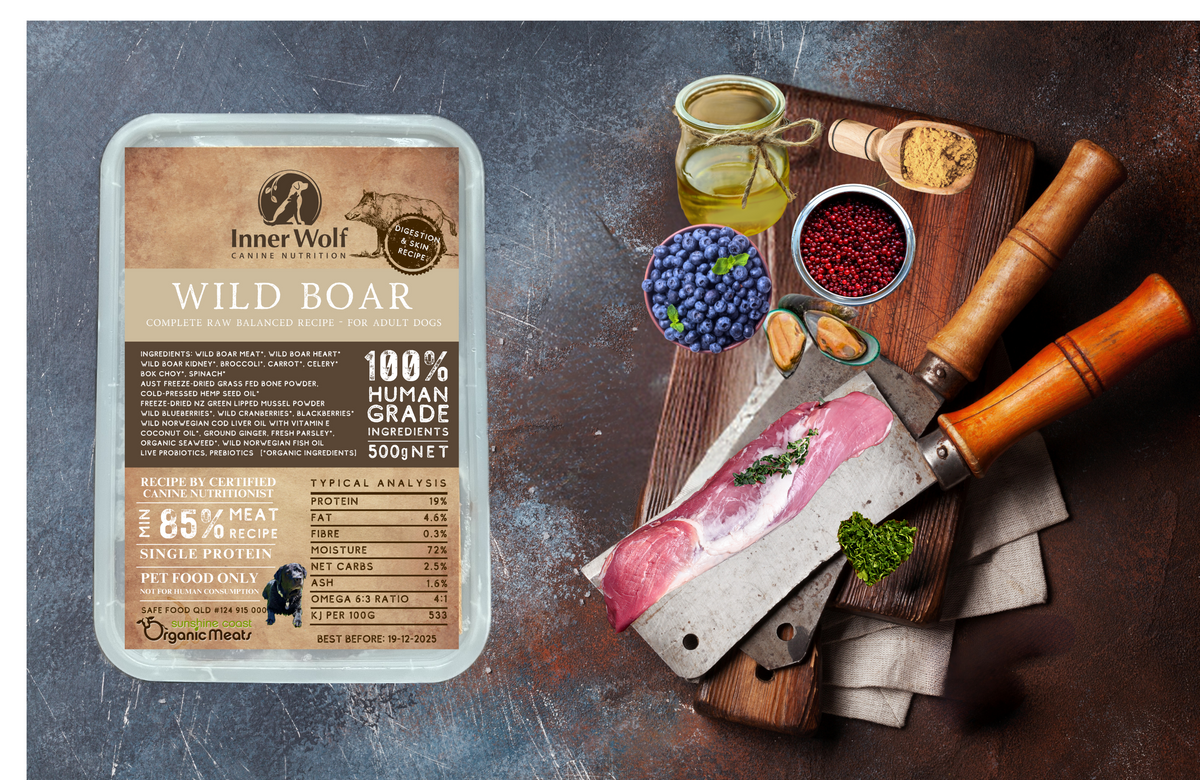 Inner Wolf Wild Boar raw dog food